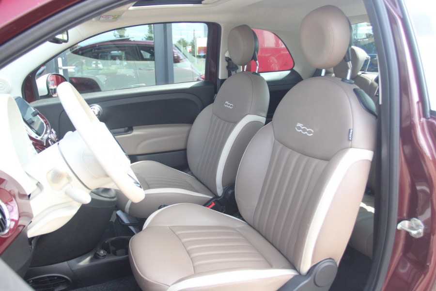 Fiat 500 1.2 Lounge 4 cilinder | Xenon | Leren bekleding | Elec.schuif\kanteldak