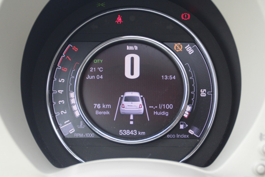 Fiat 500 1.2 Lounge 4 cilinder | Xenon | Leren bekleding | Elec.schuif\kanteldak