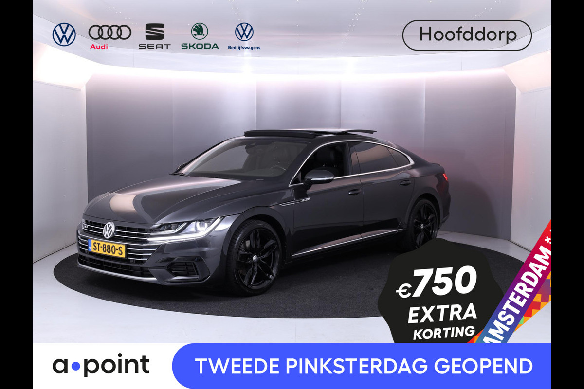 Volkswagen Arteon 1.5 TSI Business R 150pk AUT| Pano-dak| verwarmde voorruit| leer-alcantara| 19'LM-velgen Volkswagen Arteon 1.5 TSI Business R 150pk AUT| Pano-dak| verwarmde voorruit| leer-alcantara| 19'LM-velgen