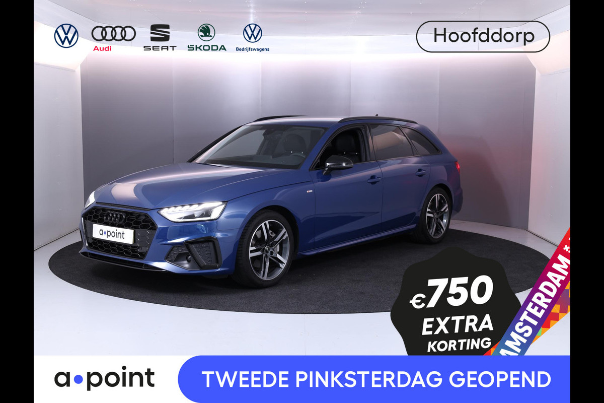Audi A4 Avant 40 TFSI S edition Competition 204 pk S-tronic | Verlengde garantie | Navigatie | Elektr. trekhaak | Parkeersensoren | Cruise control | Stoelverwarming | LED koplampen | Audi A4 Avant 40 TFSI S edition Competition 204 pk S-tronic | Verlengde garantie | Navigatie | Elektr. trekhaak | Parkeersensoren | Cruise control | Stoelverwarming | LED koplampen |