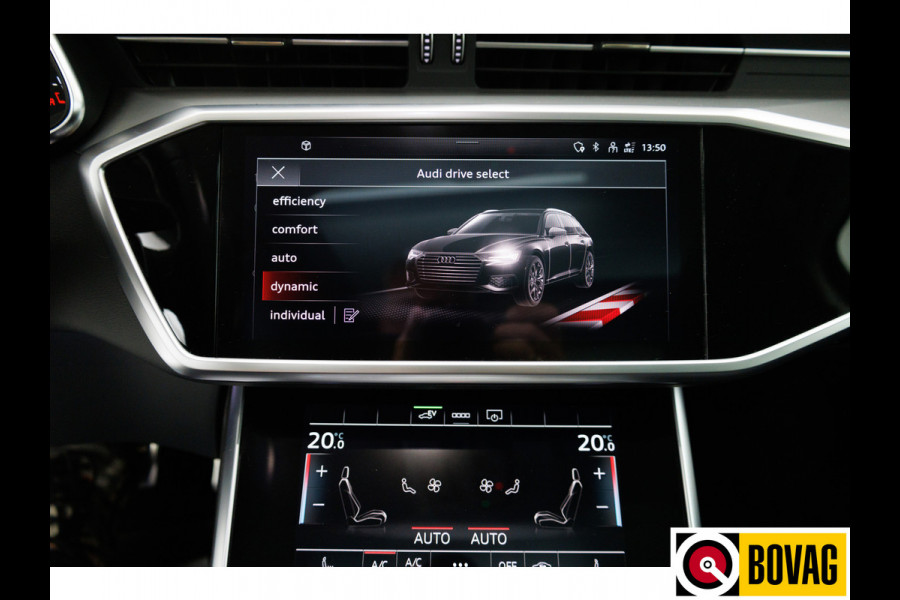Audi A6 Avant 55 TFSI e quattro Pro Line S Competition 367 PK | Adaptief onderstel | Panoramadak Vol leer, 360 Camera, B&O, Trekhaak