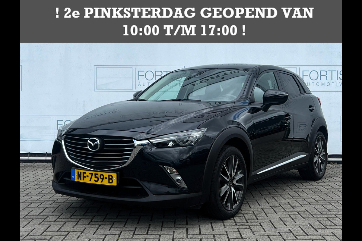 Mazda CX-3 2.0 SkyActiv-G 120 GT-M Line NL AUTO | HEAD - UP | CAMERA | LEDER | ! 2DE PINKSTERDAG GEOPEND VAN 10:00 UUR T/M 17:00 UUR Mazda CX-3 2.0 SkyActiv-G 120 GT-M Line NL AUTO | HEAD - UP | CAMERA | LEDER | ! 2DE PINKSTERDAG GEOPEND VAN 10:00 UUR T/M 17:00 UUR