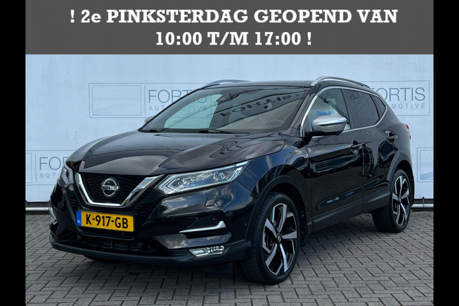Nissan QASHQAI 1.2 Tekna + LUXE LEDER | CAMERA | TREKHAAK | PANO ! 2DE PINKSTERDAG GEOPEND VAN 10:00 UUR T/M 17:00 UUR