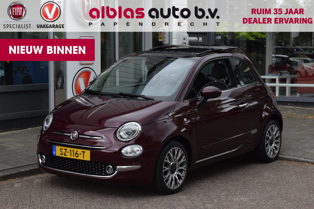 Fiat 500 80pk Lounge|16"|Open dak|PDC|Nav|Clima Fiat 500 80pk Lounge|16"|Open dak|PDC|Nav|Clima