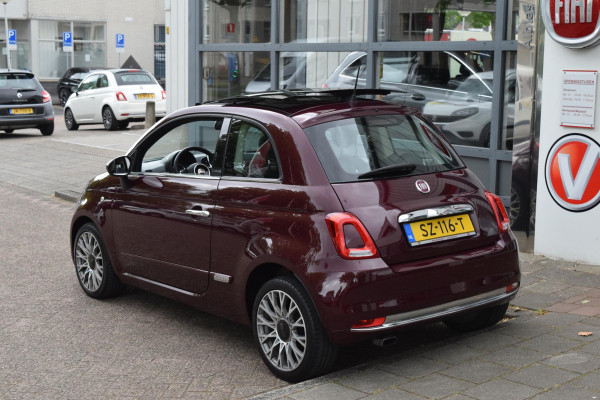 Fiat 500 80pk Lounge|16"|Open dak|PDC|Nav|Clima