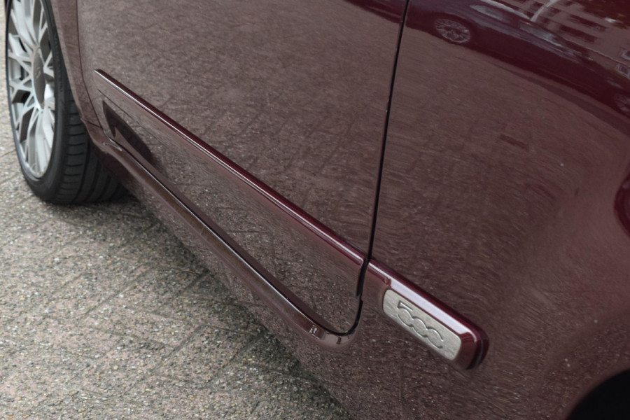 Fiat 500 80pk Lounge|16"|Open dak|PDC|Nav|Clima