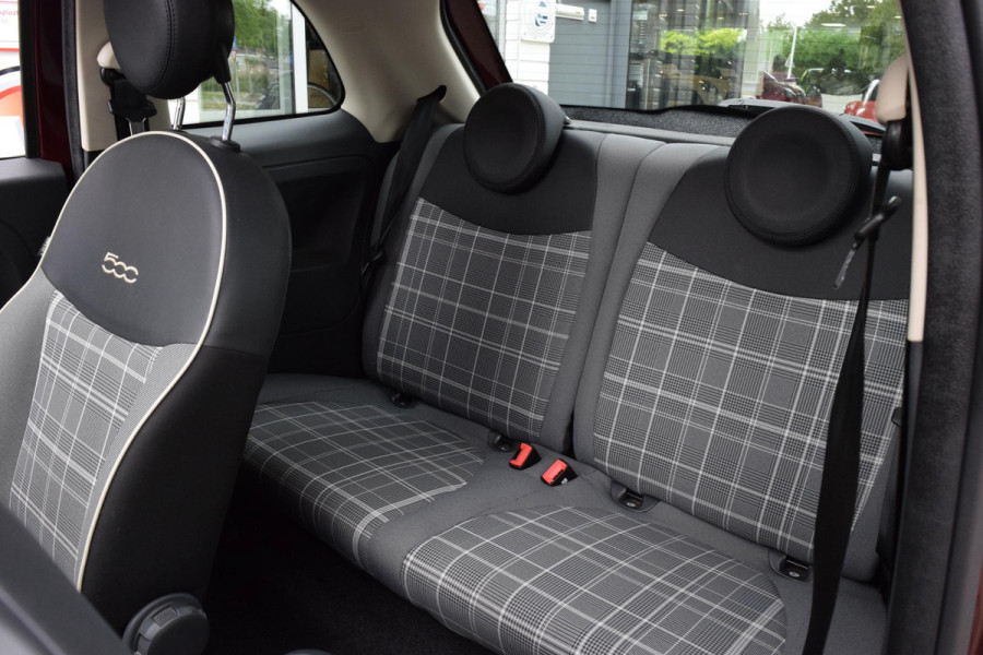Fiat 500 80pk Lounge|16"|Open dak|PDC|Nav|Clima