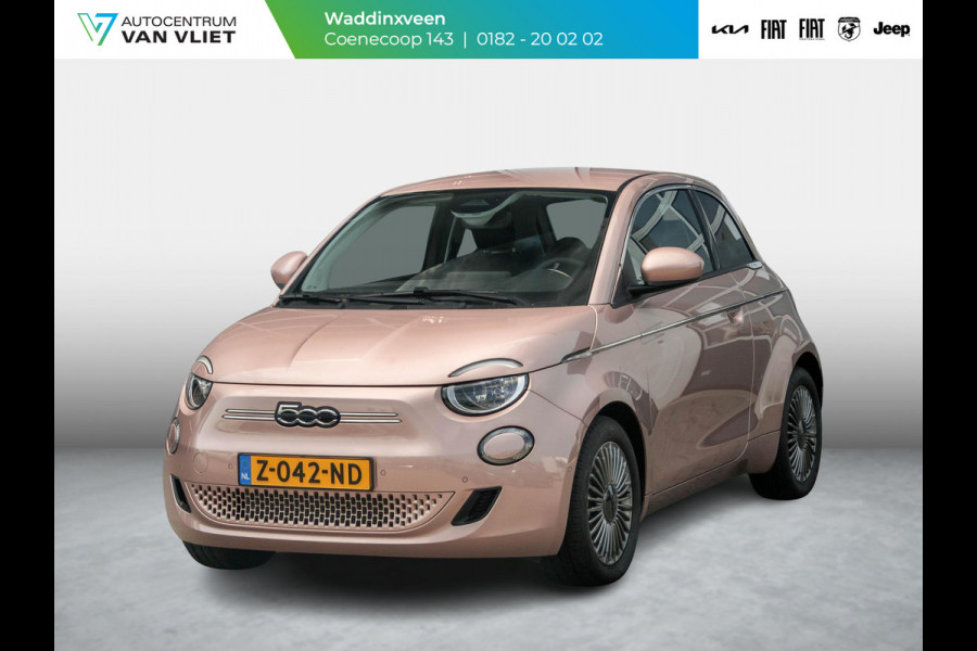 Fiat 500E 42 kWh | Clima | Cruise | Pack Winter | BSM | 16" | LED | Apple Carplay