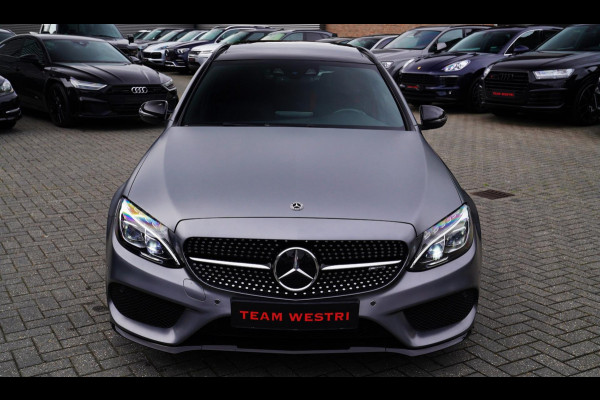 Mercedes-Benz C-Klasse Estate AMG 43 4MATIC | Burmester | Panorama | Designo Matte Grey | Luxe Leder / Alcantara | Camera | NIEUW