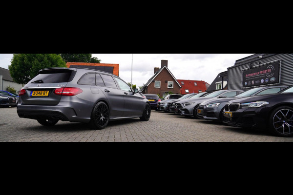 Mercedes-Benz C-Klasse Estate AMG 43 4MATIC | Burmester | Panorama | Designo Matte Grey | Luxe Leder / Alcantara | Camera | NIEUW
