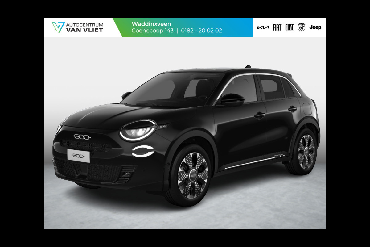 Fiat 600 1.2 Hybrid La Prima | Leder | Stoelmassage | Trekhaak | Camera| Carplay | Adapt. Cruise | Winter Pack Fiat 600 1.2 Hybrid La Prima | Leder | Stoelmassage | Trekhaak | Camera| Carplay | Adapt. Cruise | Winter Pack