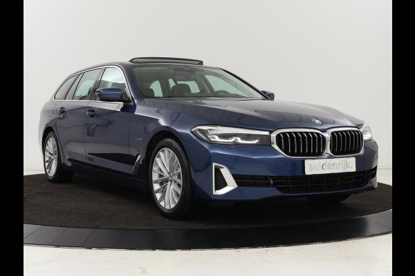 BMW 5 Serie 530e xDrive High Executive | Luxury Line | Panoramadak | Nappaleder | Stoelventilatie | Head-Up | Carplay | Live Cockpit | Adaptive LED | Stoelverwarming | Navigatie | PHEV