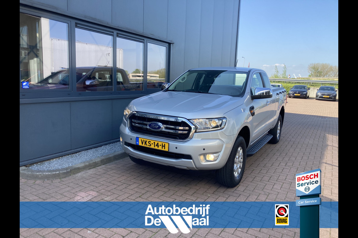 Ford Ranger 2.0 TDCi Euro6 170pk 4WD Automaat XLT Super Cab CARPLAY/CRUISE/PDC/TREKHAAK/VERW.VOORRUIT Ford Ranger 2.0 TDCi Euro6 170pk 4WD Automaat XLT Super Cab CARPLAY/CRUISE/PDC/TREKHAAK/VERW.VOORRUIT