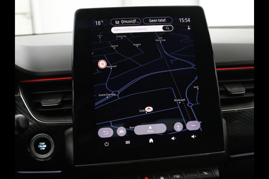 Renault Arkana 1.6 E-Tech Hybrid 145 R.S. Line | Leder/Alcantara | Stoel & stuurverwarming | Adaptive cruise | Camera | BOSE Sound | Carplay | Sfeerverlichting | Full LED | Keyless | Navigatie | Climate control