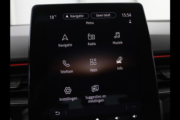 Renault Arkana 1.6 E-Tech Hybrid 145 R.S. Line | Leder/Alcantara | Stoel & stuurverwarming | Adaptive cruise | Camera | BOSE Sound | Carplay | Sfeerverlichting | Full LED | Keyless | Navigatie | Climate control