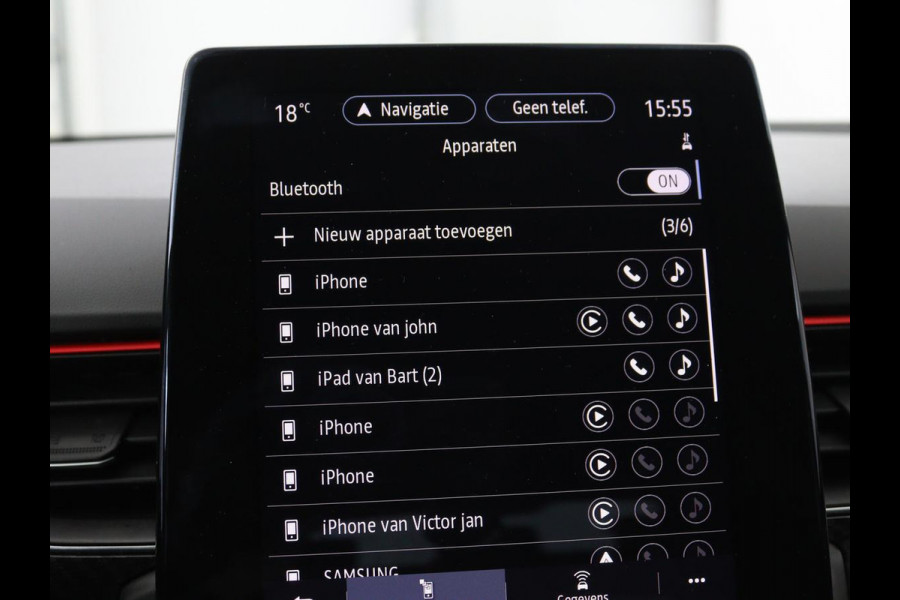 Renault Arkana 1.6 E-Tech Hybrid 145 R.S. Line | Leder/Alcantara | Stoel & stuurverwarming | Adaptive cruise | Camera | BOSE Sound | Carplay | Sfeerverlichting | Full LED | Keyless | Navigatie | Climate control