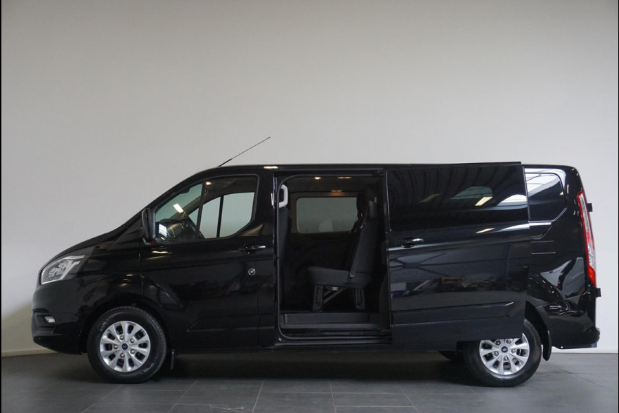 Ford Transit Custom 300 2.0 TDCI 130 pk Automaat Dubbele Cabine LIMITED! L2 | Navigatie | Airco | Bluetooth | 5-Zits | Trekhaak | DAB+