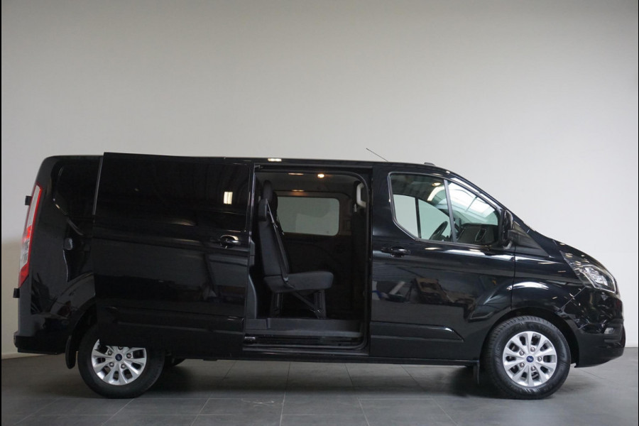 Ford Transit Custom 300 2.0 TDCI 130 pk Automaat Dubbele Cabine LIMITED! L2 | Navigatie | Airco | Bluetooth | 5-Zits | Trekhaak | DAB+