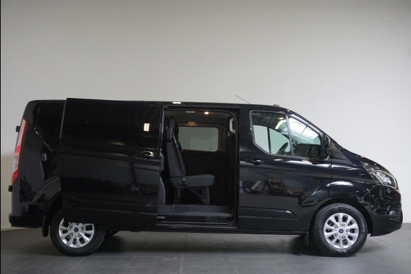Ford Transit Custom 300 2.0 TDCI 130 pk Automaat Dubbele Cabine LIMITED! L2 | Navigatie | Airco | Bluetooth | 5-Zits | Trekhaak | DAB+