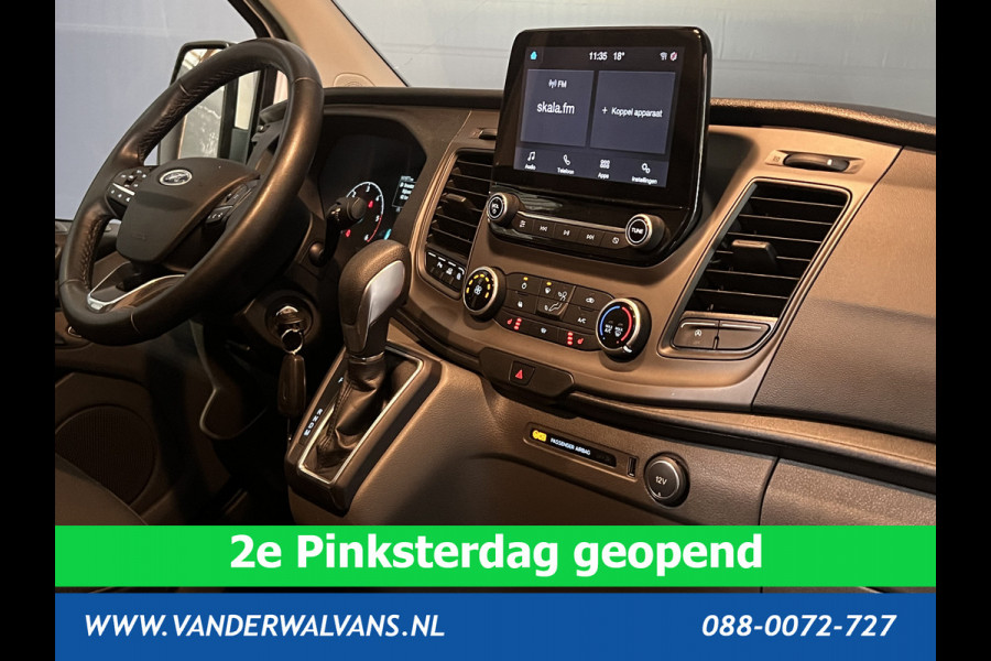 Ford Transit Custom 2.0 TDCI 130pk Automaat L1H1 Euro6 Airco | Camera | LED | Trekhaak | Cruisecontrol Parkeersensoren, Stoelverwarming, Verwarmde voorruit, Bijrijdersbank