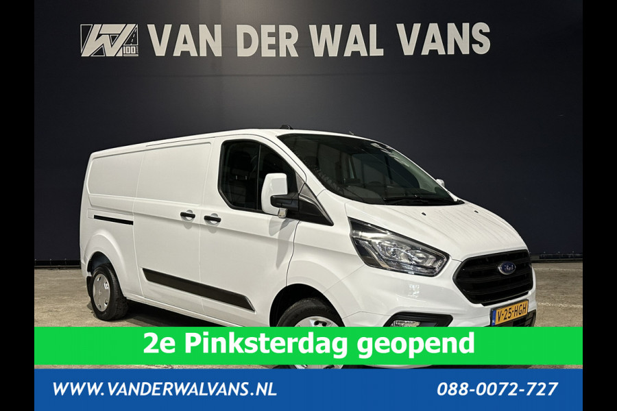 Ford Transit Custom 2.0 TDCI L2H1 Euro6 # Airco | Camera | Apple Carplay | LED | Cruisecontrol 2800kg trekvermogen, Android Auto, Parkeersensoren, Verwarmde voorruit, Bijrijdersbank