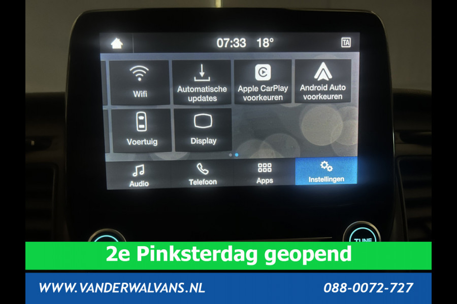 Ford Transit Custom 2.0 TDCI L2H1 Euro6 # Airco | Camera | Apple Carplay | LED | Cruisecontrol 2800kg trekvermogen, Android Auto, Parkeersensoren, Verwarmde voorruit, Bijrijdersbank