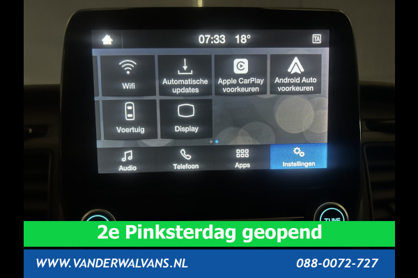 Ford Transit Custom 2.0 TDCI L2H1 Euro6 # Airco | Camera | Apple Carplay | LED | Cruisecontrol 2800kg trekvermogen, Android Auto, Parkeersensoren, Verwarmde voorruit, Bijrijdersbank