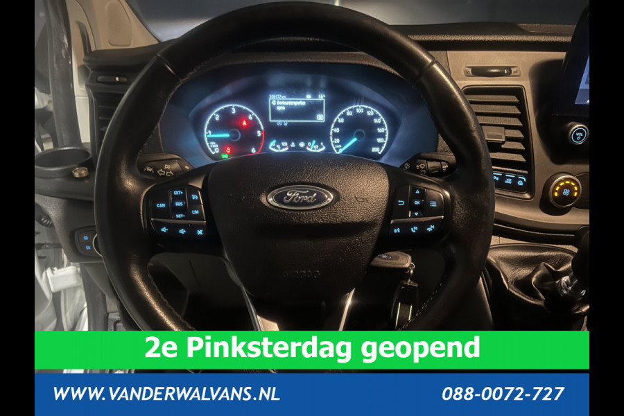 Ford Transit Custom 2.0 TDCI L2H1 Euro6 # Airco | Camera | Apple Carplay | LED | Cruisecontrol 2800kg trekvermogen, Android Auto, Parkeersensoren, Verwarmde voorruit, Bijrijdersbank