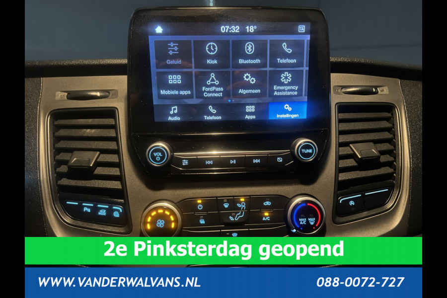 Ford Transit Custom 2.0 TDCI L2H1 Euro6 # Airco | Camera | Apple Carplay | LED | Cruisecontrol 2800kg trekvermogen, Android Auto, Parkeersensoren, Verwarmde voorruit, Bijrijdersbank