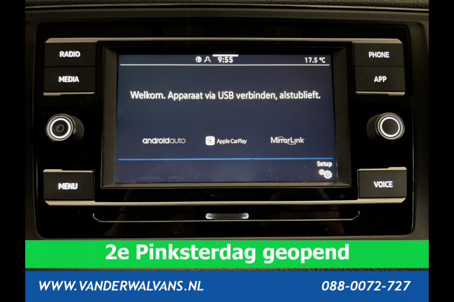 Volkswagen Crafter 2.0 TDI 140 pk L3H3 L2H2 Euro6 Airco | Camera | Apple Carplay | Cruisecontrol Android Auto, Parkeersensoren, Bijrijdersbank, 3000kg Trekvermogen, zilver