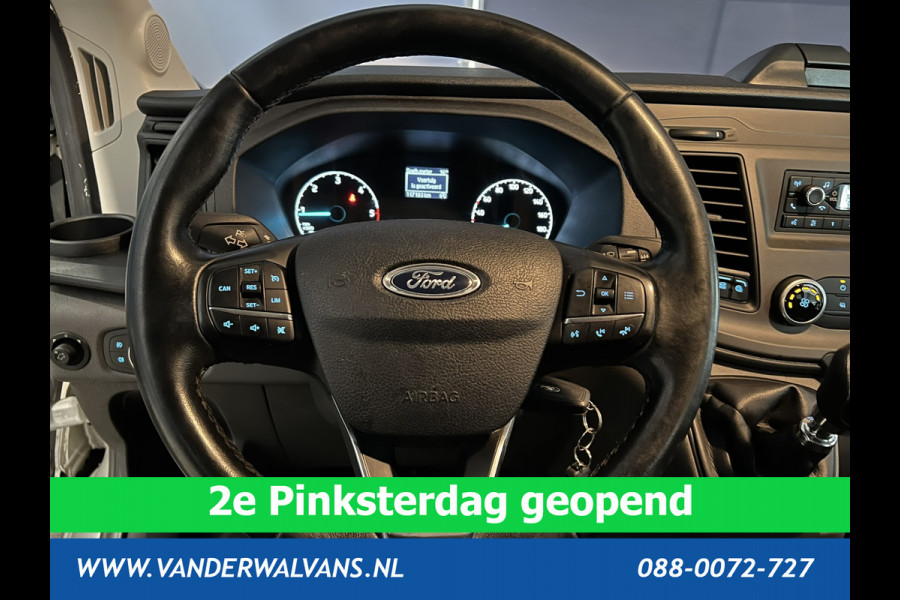 Ford Transit 2.0 TDCI 130pk L3H2 Dubbele cabine Euro6 # Airco | 5-Zits | 2500kg Trekhaak | LED | Cruisecontrol Parkeersensoren, verwarmde voorruit