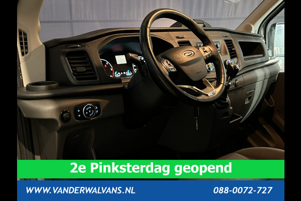 Ford Transit 2.0 TDCI 130pk L3H2 Dubbele cabine Euro6 # Airco | 5-Zits | 2500kg Trekhaak | LED | Cruisecontrol Parkeersensoren, verwarmde voorruit