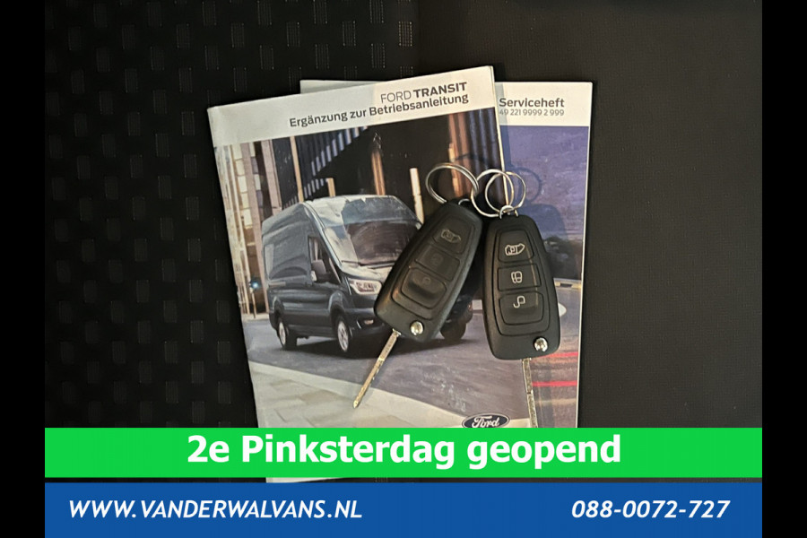 Ford Transit 2.0 TDCI 130pk L3H2 Dubbele cabine Euro6 # Airco | 5-Zits | 2500kg Trekhaak | LED | Cruisecontrol Parkeersensoren, verwarmde voorruit