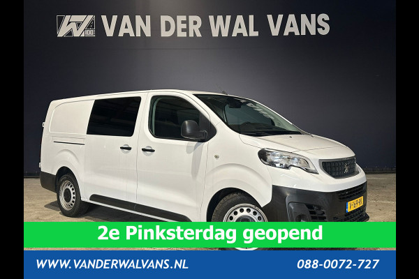 Peugeot Expert 2.0 BlueHDI 123pk L3H1 Dubbele Cabine Euro6 Airco | 2x zijdeur | 2500kg Trekhaak | 5-Zits Cruisecontrol, Parkeersensoren