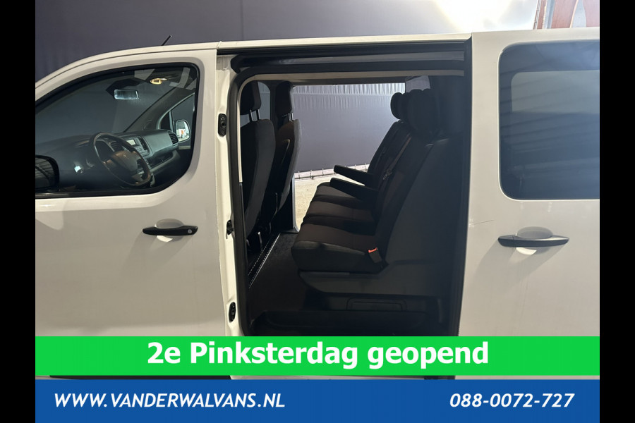 Peugeot Expert 2.0 BlueHDI 123pk L3H1 Dubbele Cabine Euro6 Airco | 2x zijdeur | 2500kg Trekhaak | 5-Zits Cruisecontrol, Parkeersensoren