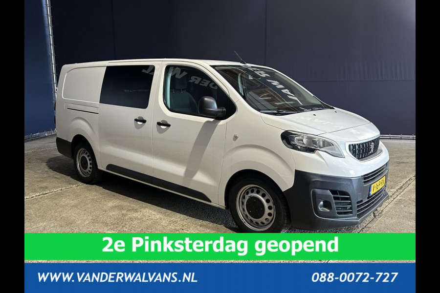 Peugeot Expert 2.0 BlueHDI 123pk L3H1 Dubbele Cabine Euro6 Airco | 2x zijdeur | 2500kg Trekhaak | 5-Zits Cruisecontrol, Parkeersensoren