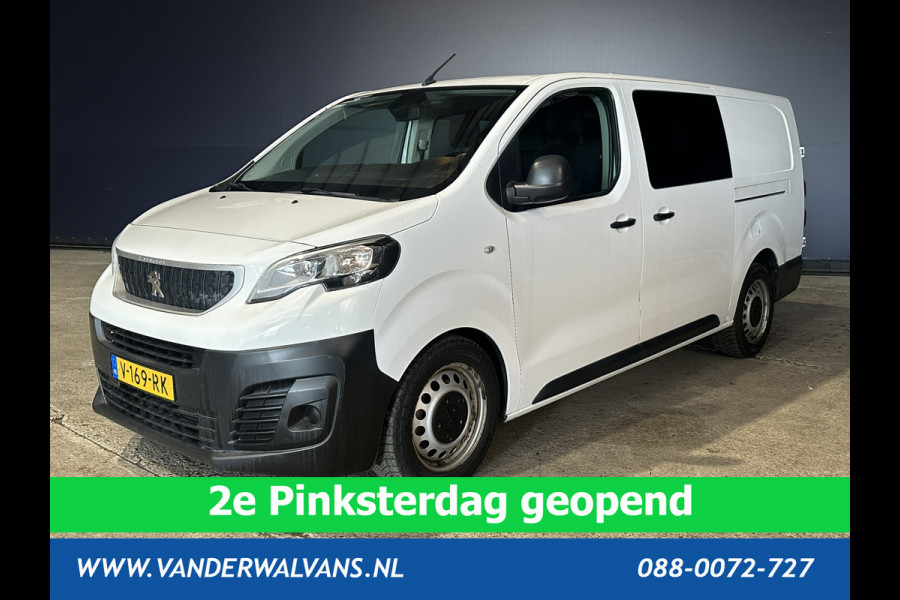 Peugeot Expert 2.0 BlueHDI 123pk L3H1 Dubbele Cabine Euro6 Airco | 2x zijdeur | 2500kg Trekhaak | 5-Zits Cruisecontrol, Parkeersensoren
