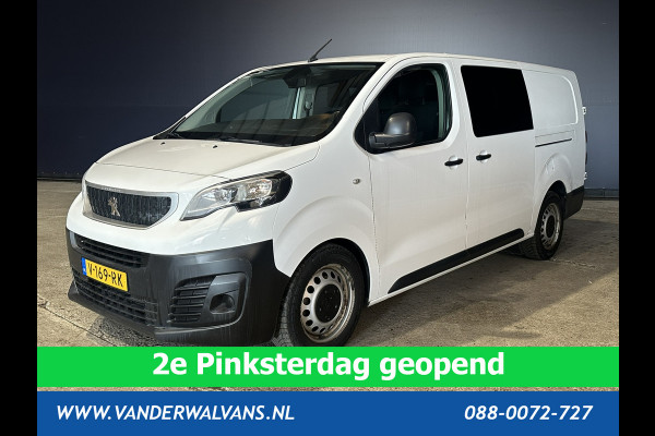 Peugeot Expert 2.0 BlueHDI 123pk L3H1 Dubbele Cabine Euro6 Airco | 2x zijdeur | 2500kg Trekhaak | 5-Zits Cruisecontrol, Parkeersensoren