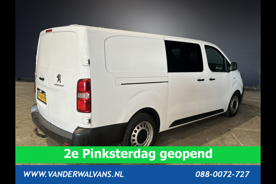 Peugeot Expert 2.0 BlueHDI 123pk L3H1 Dubbele Cabine Euro6 Airco | 2x zijdeur | 2500kg Trekhaak | 5-Zits Cruisecontrol, Parkeersensoren