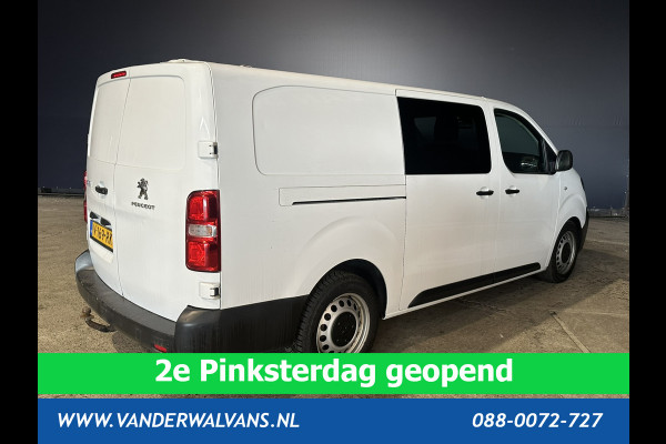 Peugeot Expert 2.0 BlueHDI 123pk L3H1 Dubbele Cabine Euro6 Airco | 2x zijdeur | 2500kg Trekhaak | 5-Zits Cruisecontrol, Parkeersensoren