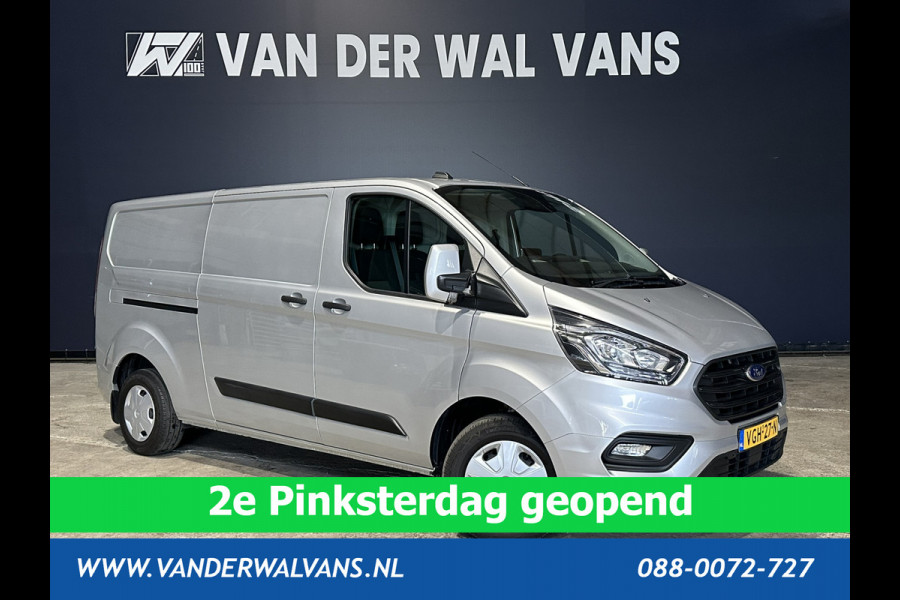 Ford Transit Custom 2.0 TDCI 130 pk L2H1 Euro6 Airco | Navigatie | LED | Cruisecontrol | Trekhaak Android Auto, Verwarmde voorruit, Parkeersensoren, Bijrijdersbank
