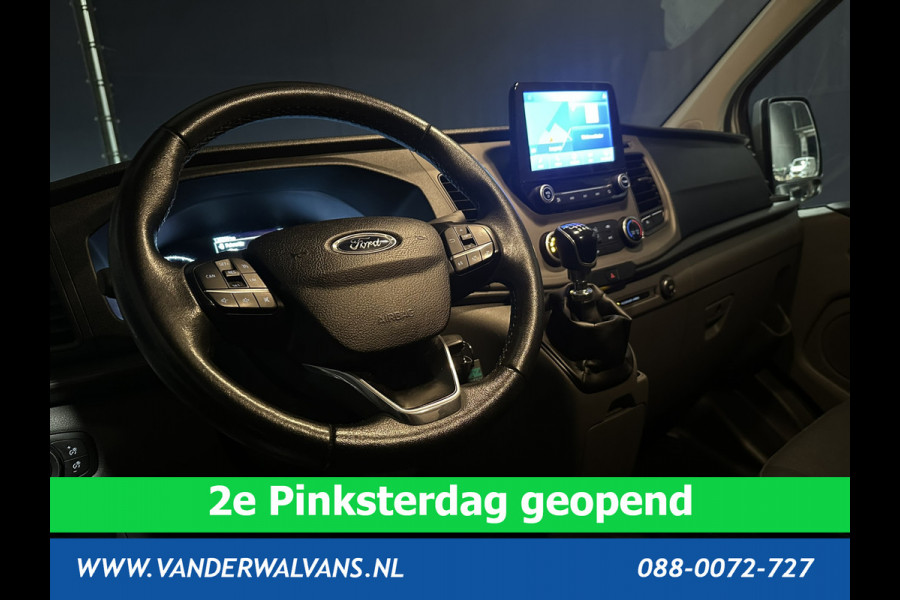 Ford Transit Custom 2.0 TDCI 130 pk L2H1 Euro6 Airco | Navigatie | LED | Cruisecontrol | Trekhaak Android Auto, Verwarmde voorruit, Parkeersensoren, Bijrijdersbank
