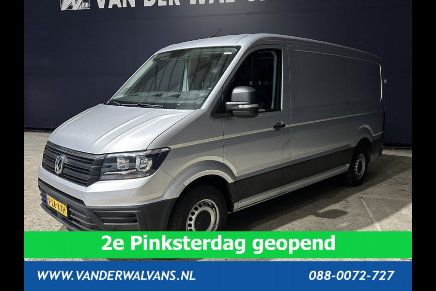 Volkswagen Crafter 2.0 TDI 140 pk L3H2 L2H1 Euro6 Airco | Navigatie | Apple Carplay | Android Auto | Trekhaak Parkeersensoren, Bijrijdersbank
