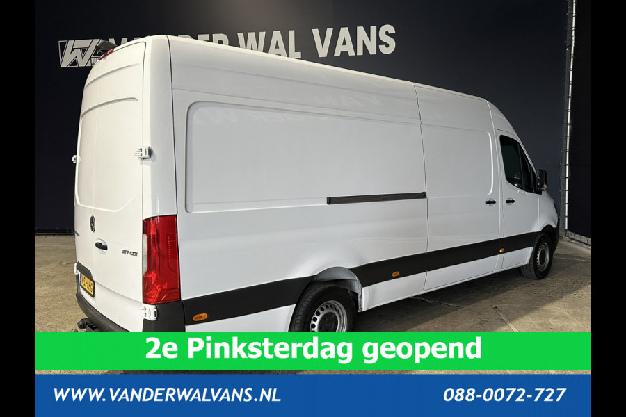Mercedes-Benz Sprinter 317 CDI 170pk 9G-Tronic Automaat L3H2 3500kg Trekhaak Euro6 Airco | Camera Apple Carplay, Android Auto, Cruisecontrol, Parkeersensoren, Stoelverwarming, Chauffeursstoel, Bijrijdersbank