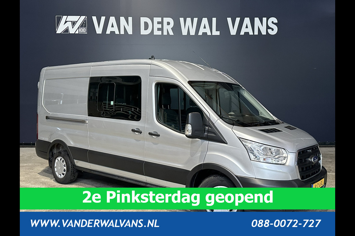 Ford Transit 2.0 TDCI 131pk L3H2 Dubbele Cabine Euro6 Airco | 6-Zits | LED | 2500kg Trekhaak | Cruisecontrol Verwarmde voorruit, Parkeersensoren Ford Transit 2.0 TDCI 131pk L3H2 Dubbele Cabine Euro6 Airco | 6-Zits | LED | 2500kg Trekhaak | Cruisecontrol Verwarmde voorruit, Parkeersensoren