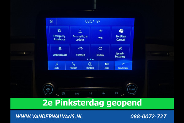 Ford Transit 2.0 TDCI 130 pk L3H2 Euro6 Airco | Camera | Navigatie | Android Auto | Cruisecontrol | Parkeersensoren Stoelverwarming, Verwarmde voorruit, Elektrisch verstelbare bestuurdersstoel, Bijrijdersbank