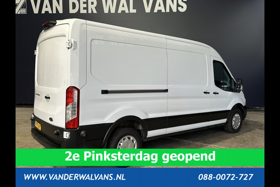 Ford Transit 2.0 TDCI 130 pk L3H2 Euro6 Airco | Camera | Navigatie | Android Auto | Cruisecontrol | Parkeersensoren Stoelverwarming, Verwarmde voorruit, Elektrisch verstelbare bestuurdersstoel, Bijrijdersbank