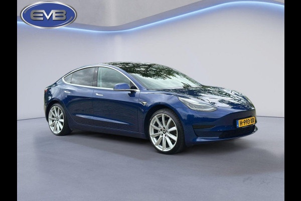 Tesla Model 3 Standard RWD Plus 60 kWh, 20 inch lmv, extra getint glas, panoramadak, leder 1e eigenaar, NL auto met nap