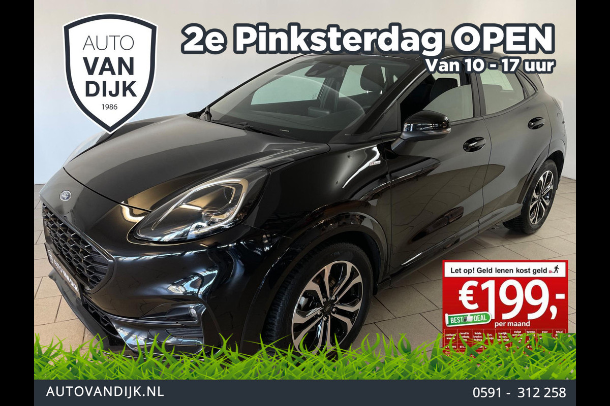 Ford Puma 1.0 EcoBoost Hybrid ST-Line AIRCO NAVI CRUISE STUURVER STOELVERW VELGEN MULTI STUUR NIEUWSTAAT Ford Puma 1.0 EcoBoost Hybrid ST-Line AIRCO NAVI CRUISE STUURVER STOELVERW VELGEN MULTI STUUR NIEUWSTAAT