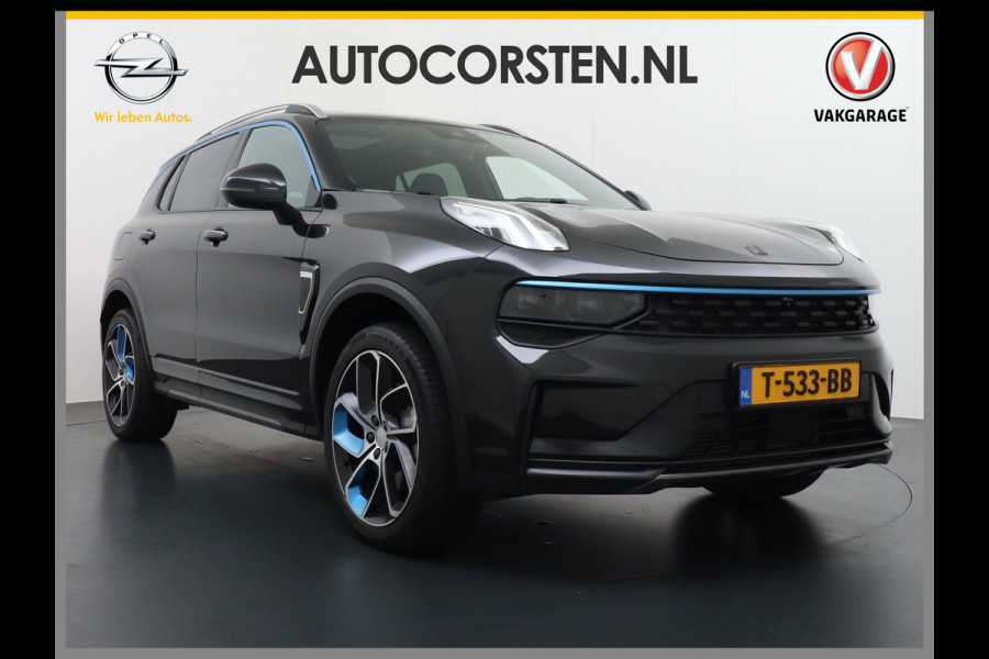 Lynk & Co 01 PHEV AUT-7 261pk Pano-Schuif-K-dak 20" 360°Camera Apple Carplay Android Auto Adaptive-Cr NaviPdc-a+v Ecc Keyless Led M-BuxPlug-I Elek.Memory.Stoel File assistent Dodehoek detector Elektrisch bedienbare achterklep Rijstrooksensor Wifi Verkeersbord detectie 425Nm koppel 3,6kw laadvermogen €44.882 Nieuwprijs 1e Eigenaar Origineel NLse auto!